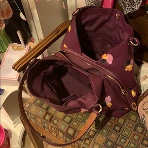 Coach purple leather purse